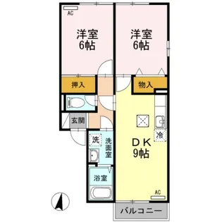 新潟県新潟市中央区女池3【アパート】の間取り