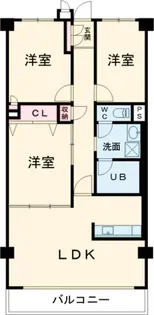 コスモリード八王子【4階】の間取り