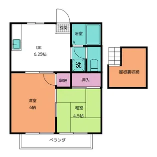 ヨシノハイツ【2階】の間取り