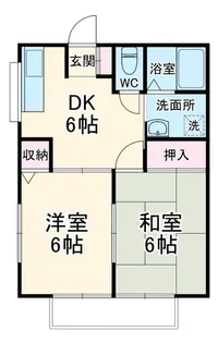 サンシャイン角田II【2階】の間取り