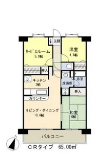 埼玉県戸田市大字新曽【マンション】の間取り