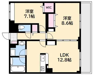 広島県広島市西区高須2【マンション】の間取り