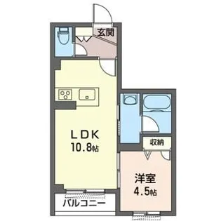 ラリュールI【2階】の間取り