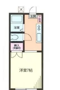 ハイツ梨花【1階】の間取り