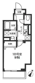 KEN HEIM ケンハイム【1階】の間取り