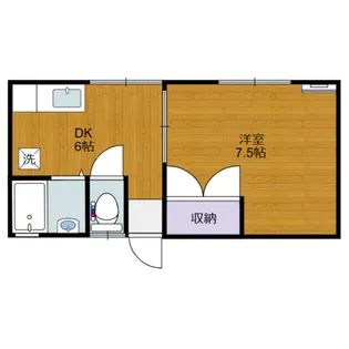 バッカナーレI【1階】の間取り