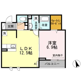 グランシャリオ大森【1階】の間取り