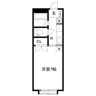 ソレイユ一本杉町【1階】の間取り