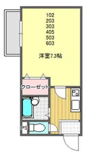 大宝 緑橋ルグラン【5階】の間取り