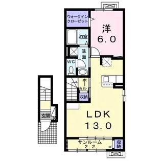 ラ ヴィ【2階】の間取り