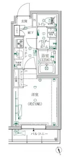 東京都目黒区平町2【マンション】の間取り