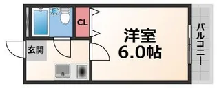 LIVE SPACE上小阪【2階】の間取り