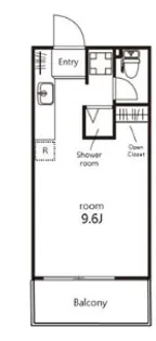 クレジデンス神谷町【10階】の間取り
