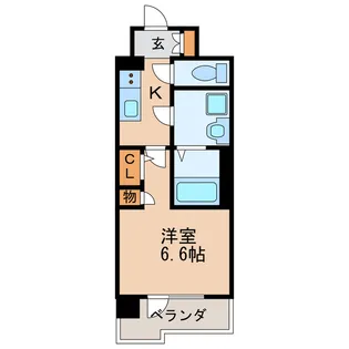 エスリード葵 広小路通【8階】の間取り