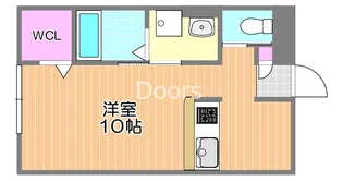 岡山県岡山市中区神下【アパート】の間取り