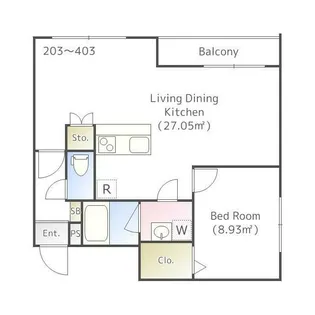 東京都杉並区荻窪1【マンション】の間取り