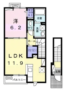 グラシアス【2階】の間取り