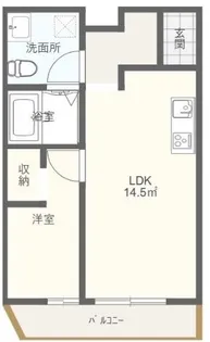 ミッドタウン原市【2階】の間取り