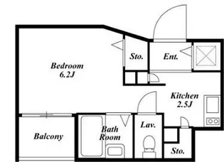 東京都港区東麻布1【マンション】の間取り