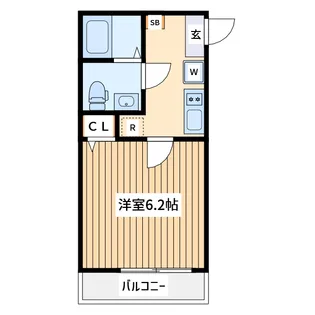 横浜コリーヌモダン【2階】の間取り
