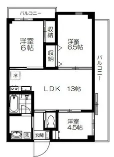 アークホーム大森【1階】の間取り