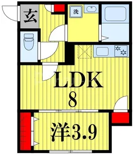 Peaks Funabashi【3階】の間取り