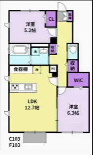 三光レジデンス【1階】の間取り