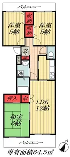 千葉県市川市富浜3【マンション】の間取り