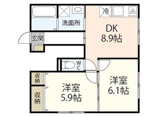 ユアメゾン温品【1階】の間取り