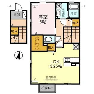 ロミオ・グレース【2階】の間取り