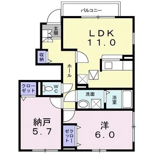 サニーメゾン【1階】の間取り