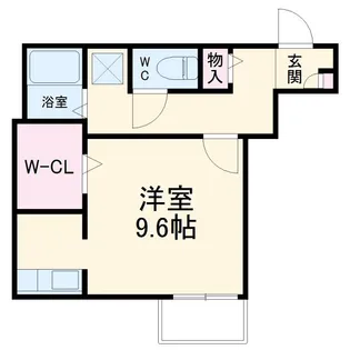 メゾンデミーセII【1階】の間取り