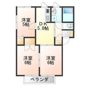 ディアスフローレンス【1階】の間取り