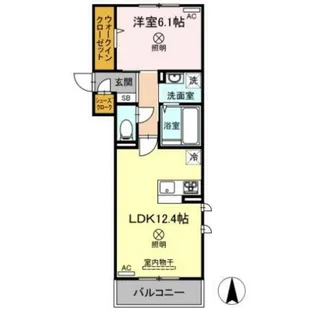 メゾン・ベル・フルール【2階】の間取り