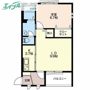セントヒルズ上川 C【2階】の間取り
