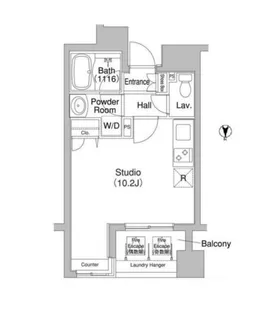 コンフォリア銀座EAST【6階】の間取り