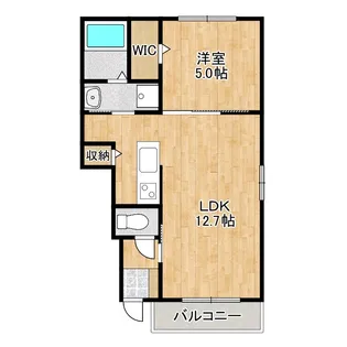 オリーブ羽倉崎A棟【1階】の間取り