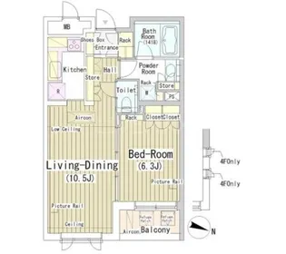 東京都港区南青山2【マンション】の間取り