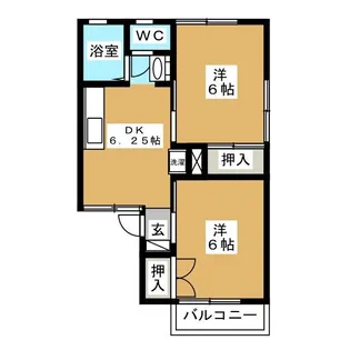パークタウン北長野 C棟【2階】の間取り