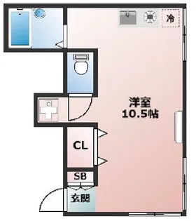 ハウス中野【2階】の間取り