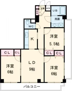 チェレスタT小金井【6階】の間取り