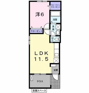 エンテラス池内 C【1階】の間取り