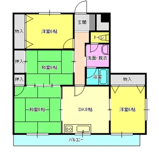 サンクレール南【1階】の間取り
