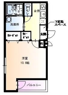 フジパレス瑞光【2階】の間取り