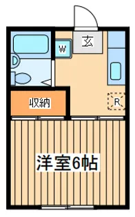 ドミール荒井【2階】の間取り