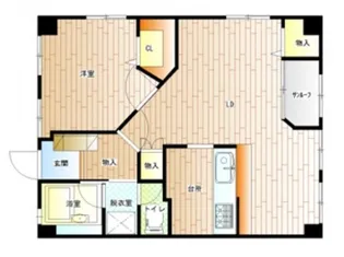 大起ビル【9階】の間取り