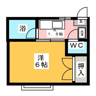 第1グリーンハイツA棟【1階】の間取り