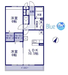 ラマージュII【2階】の間取り