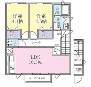 ハウピア【2階】の間取り