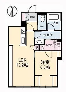 クロノス【1階】の間取り